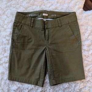 J. Crew Dark Green Shorts